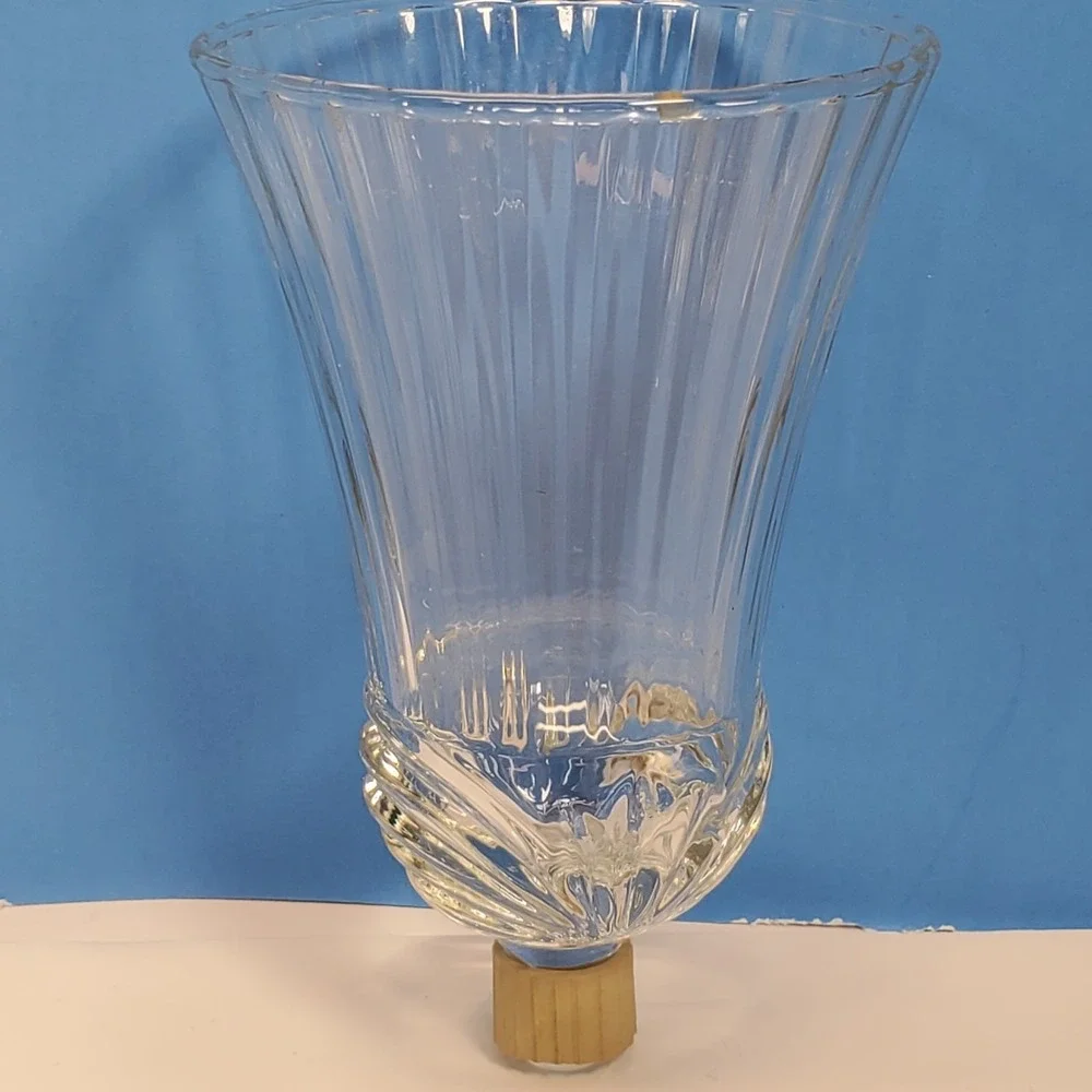 Vintage Votive Cup Glass Drape PTN  Peg Candle Home Interiors New Grippers QTY 2
